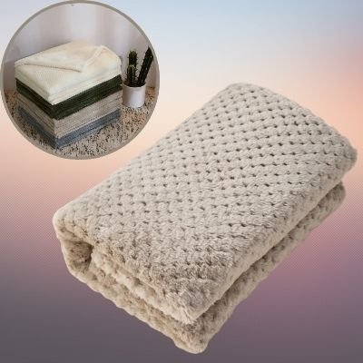 couverture-bebe-grise-polaire