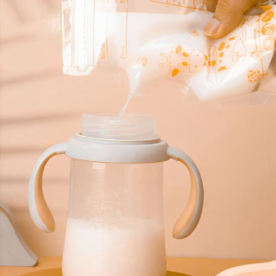 Sachets conservation lait maternel motif girafe stérilisés biberon 