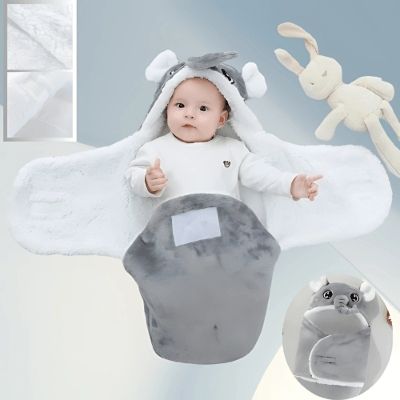 nid-dange-bebe-gris-elephant-tissu-coton-bebe-peluche-lapin-blanc