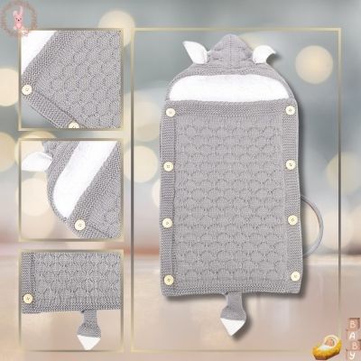 nid-d-ange-cosy-gris-clair-tricot-doublure-blanc-polaire-oreille-queue-lapin-gris-blanc