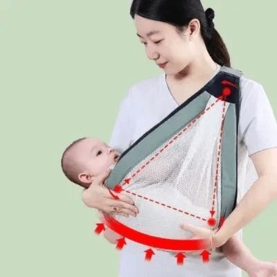 porte-bebe-vert-avocat-ergonomique-support-dorsale