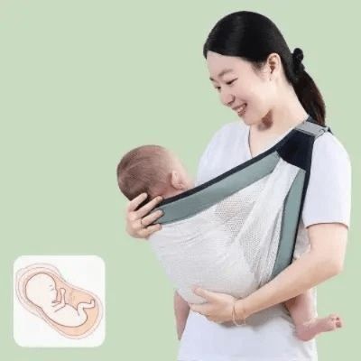 porte-bebe-vert-avocat-sensation-ventre-maternelle 