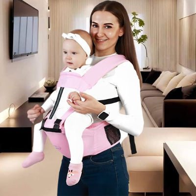 porte bebe ergonomique rose confortable bébé et maman