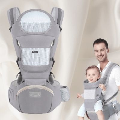 porte-bebe-physiologique-gris-model-bebe-sourire
