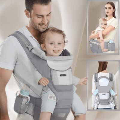 porte-bebe-physiologique-gris-tabouret-lambaire-dos-devant-biberon