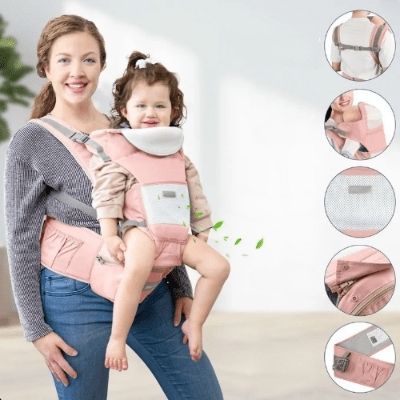porte-bebe-physiologique-rose-bretelles-respirant