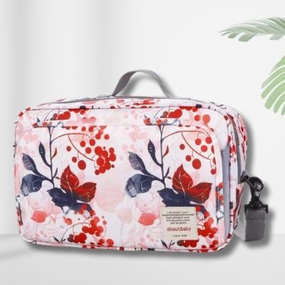 sac-a-langer-feuilles-rouges-bleus