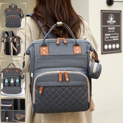 sac-a-langer-bebe-gris-fonce-biberons-chargeur-bretelles