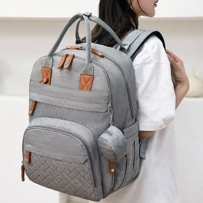 sac-a-langer-bebe-gris-sac-a-dos