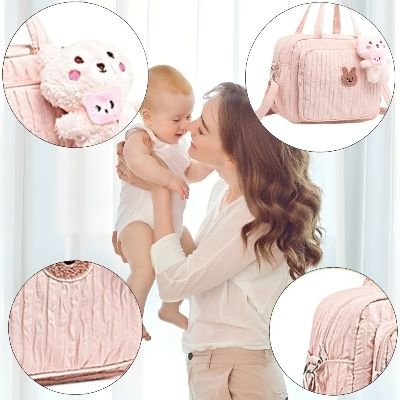 sac-à-langer-bandouliere-rose-peluche-ours-bebe