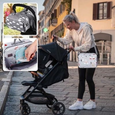 sac-a-langer-cactus-maman-poussette-noire-lingettes